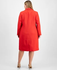 Le Suit Plus Elongated Blazer Dress Set