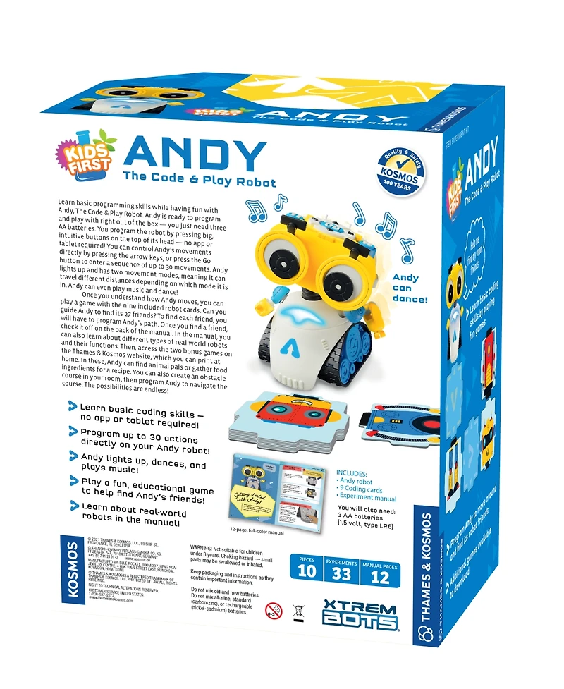Thames & Kosmos Kids First: Andy: The Code Play Robot