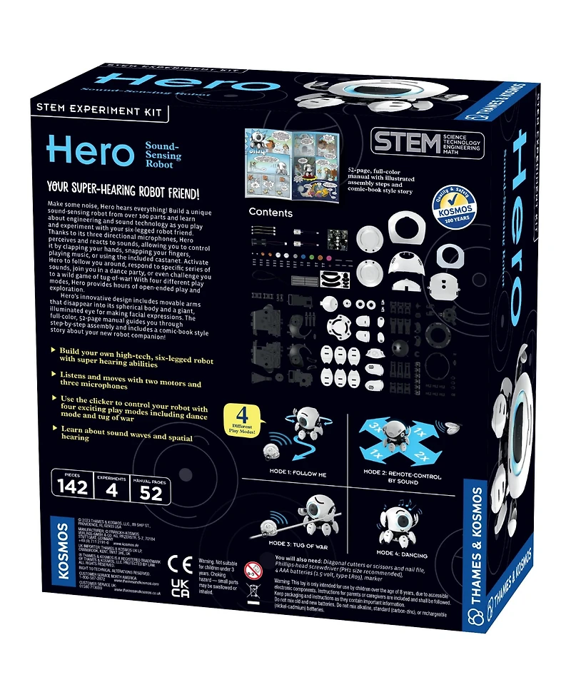 Thames & Kosmos Hero: Sound-Sensing Robot