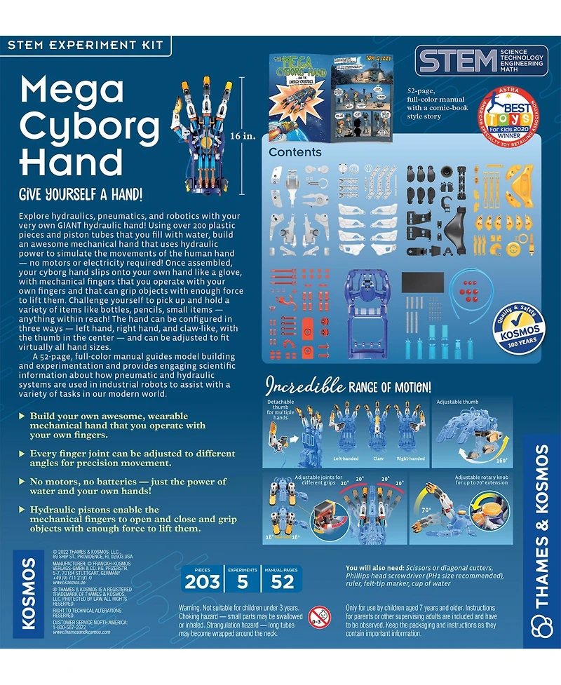 Thames & Kosmos Mega Cyborg Hand Build Set