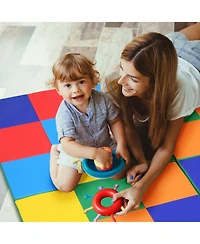 Hongge 58 Inch Toddler Foam Play Mat Baby Folding Activity Floor Mat