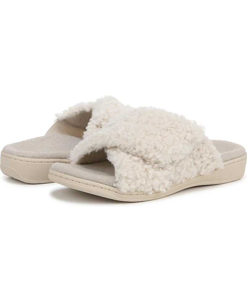 Vionic Womens Relax Ii Open Toe Slippers