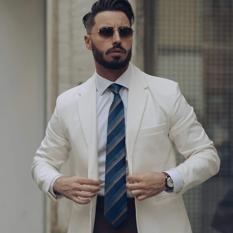 Elizabetta Big & Tall Corso - Silk Jacquard Tie for Men