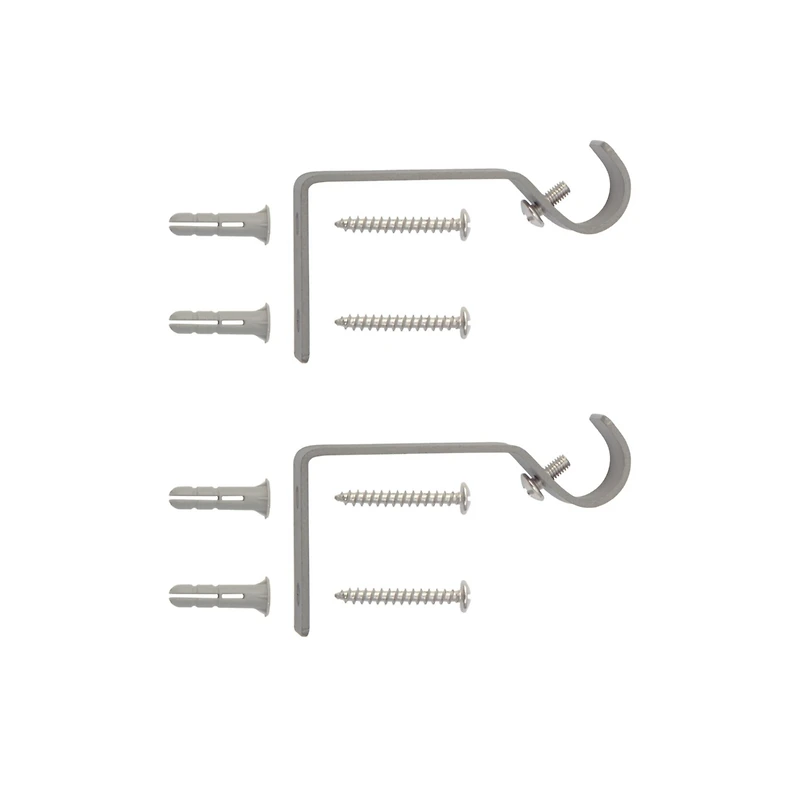 Kenney Walden Decorative Curtain Rod with Elegant Crackled Ball Finials - Adjustable 5/8" Pewter Rod for Versatile Window Treatments