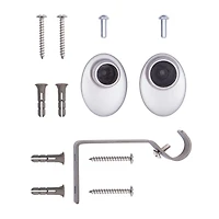 Lunar 5/8" Complete Blackout Room Darkening Wrap Rod