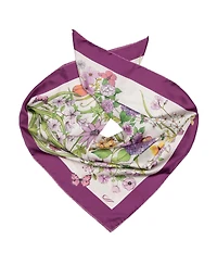 Flora - Hand Rolled Silk Foulard for Women