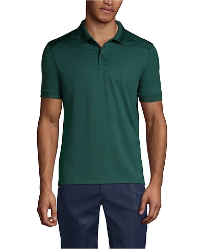 Lands' End Men's Short Sleeve Rapid Dry Polo Shirt