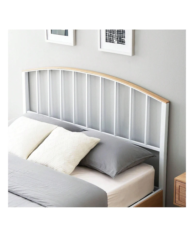 gaomon Bed Frame With 4 Drawers,Platform Bed Frame With Storage,Full Size Platform Bed With Headboard Frame,Metal Bed Frame Steel Slat Support/No Box