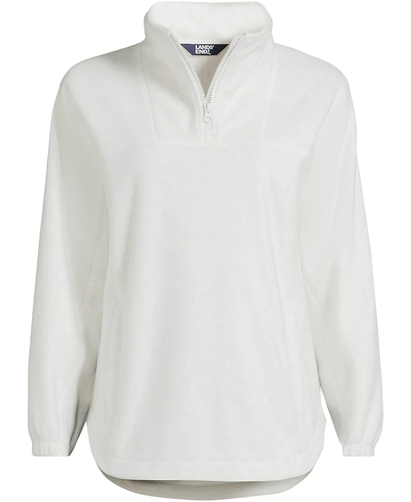 Lands' End Plus Luxe Fleece Quarter Zip