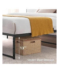 gaomon Twin/Full/Queen Size Metal Bed Frame, Platform Bed Frame 13 Inch With 3 In 1 Steel Support, Heavy Duty Metal Platform Bed Frame No Box Spring N