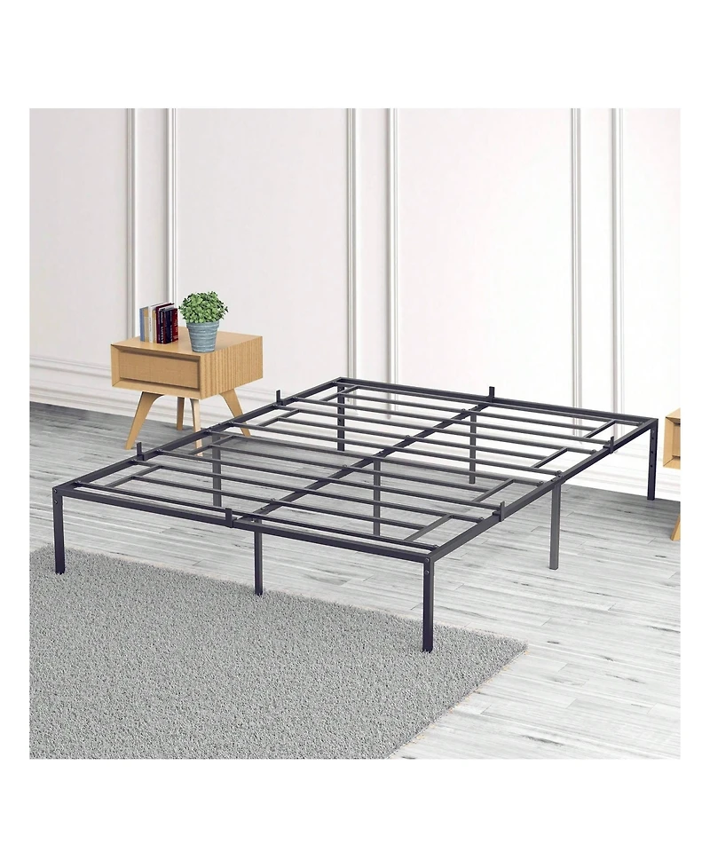 gaomon Bed Frame, Metal Platform Bed Frame With Bid Storage Space, Noise Free Bed Frame With Metal Slat Support, No Box Spring Needed
