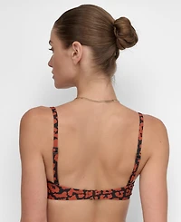 Dkny Women's Shirred U-Wire Bandeau Bikini Top