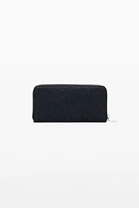 Desigual Women's Large wallet with embroidered flowers
