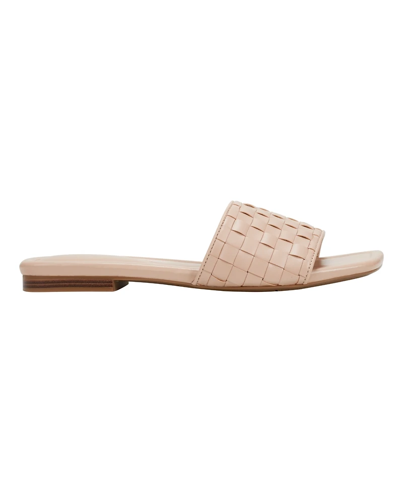 Marc Fisher Women's Lecee Woven Square Toe Sandals