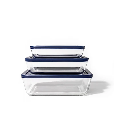 Dura Living -Piece Rectangular Nesting Food Storage and Meal Prep Container Set