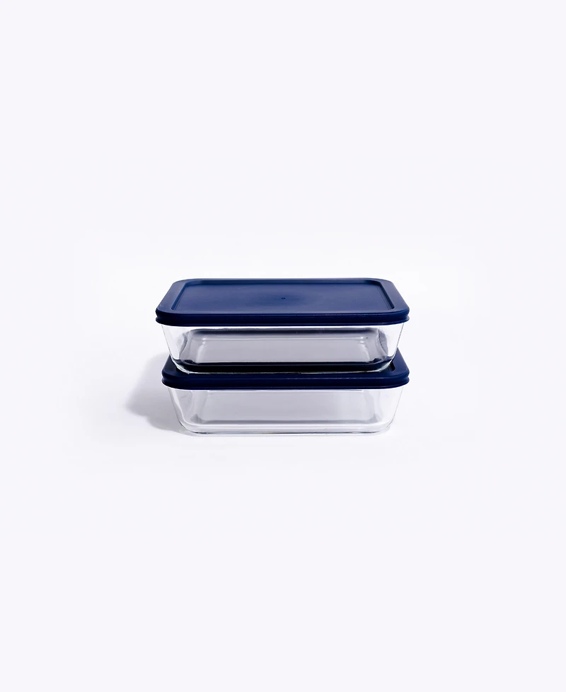 Dura Living -Piece Cup Rectangular Food Storage and Meal Prep Container Set