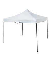 Trappers Peak 6 1/2-by-6 1/2-Foot Folding Pop-Up Shade Canopy, White