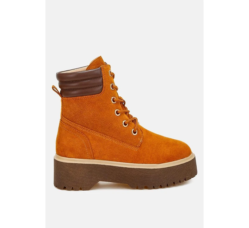 Parula High Ankle Suede Boots