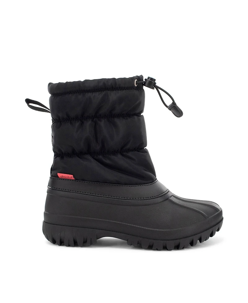 Womens Nylon Puffer Snow Boot
