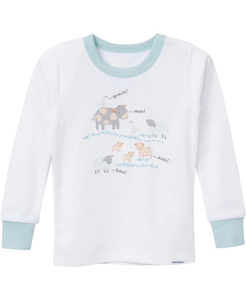 Gerber Baby Boys Pajamas Set, 4 Piece