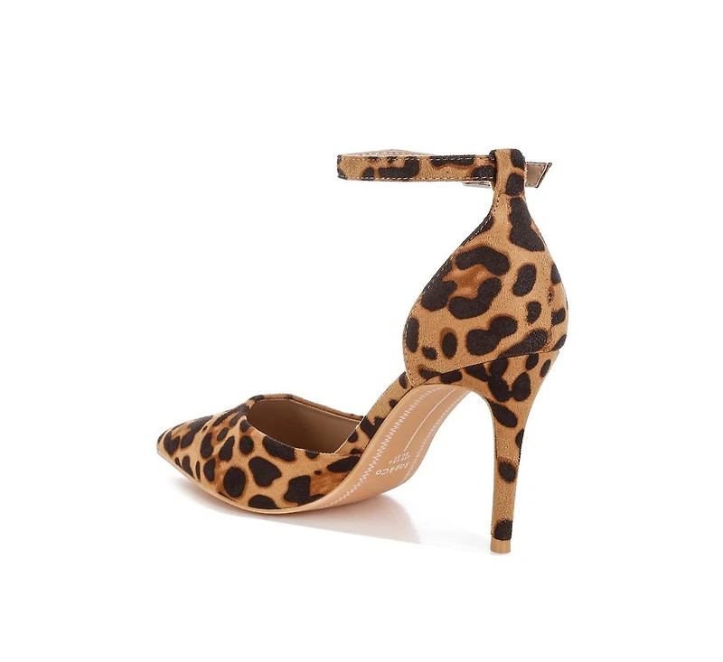 Ushra Microfiber Stiletto Sandals