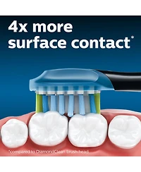 Sonicare Philips Premium Plaque Control replacement toothbrush heads Black 2-pk