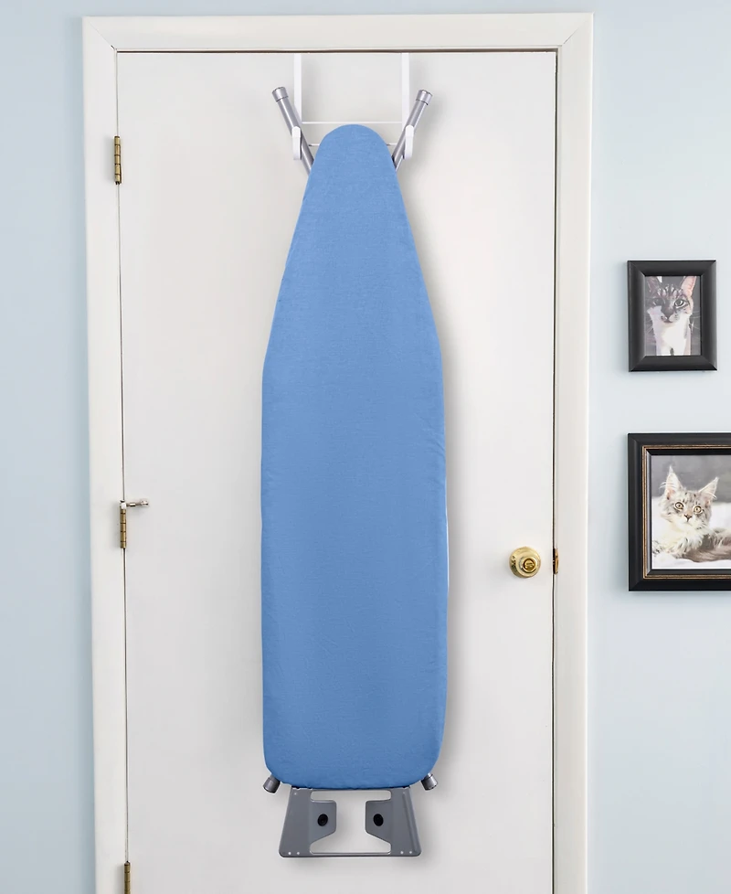 Seymour Home Products Adjustable Height, 4 Leg Ironing Board with Mesh Top and Iron Rest