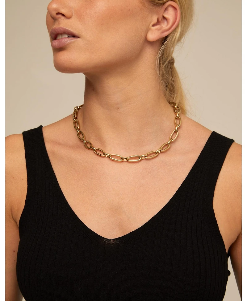 UNOde50 Metal Alloy Medium Oval Links Necklace