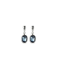 UNOde50 Sterling Silver Metal Clad Drop Shaped Earrings