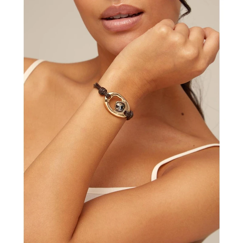 UNOde50 18k Gold-Plated Metal Alloy Oval Bracelet