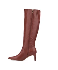Women's Piper- lizard Embossed Kitten Heel Boots