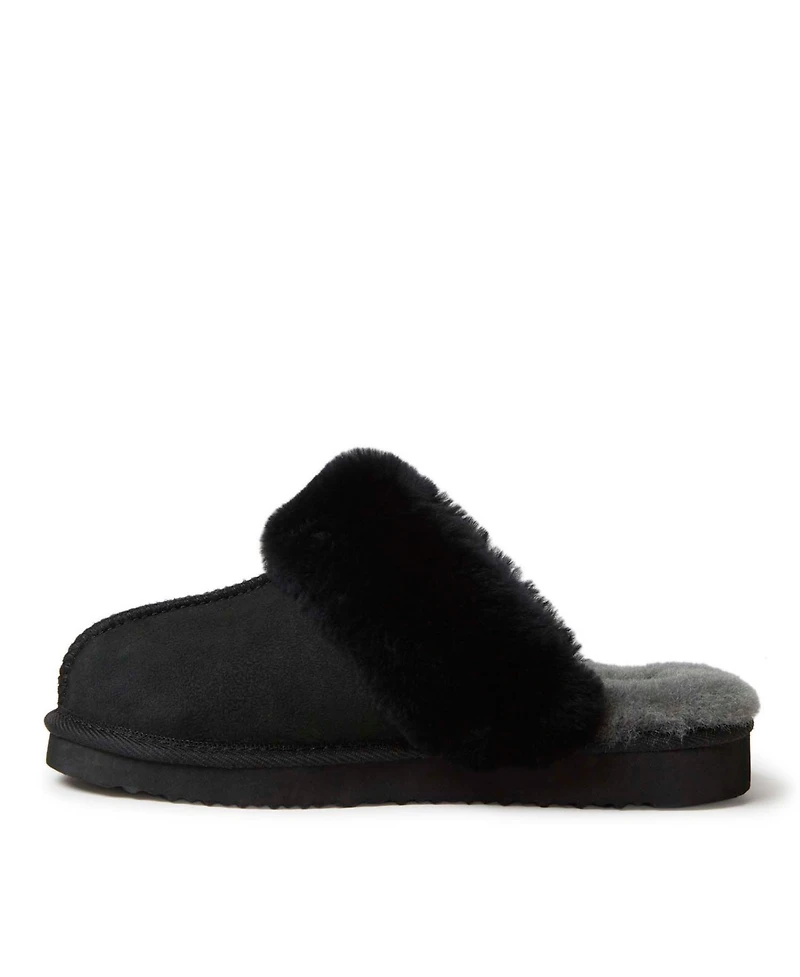 Fireside By Dearfoams Women's Sydney Genuine Shearling Scuff Slipper