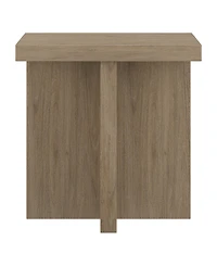 Hudson & Canal 22" Elna Wide Square Side Table