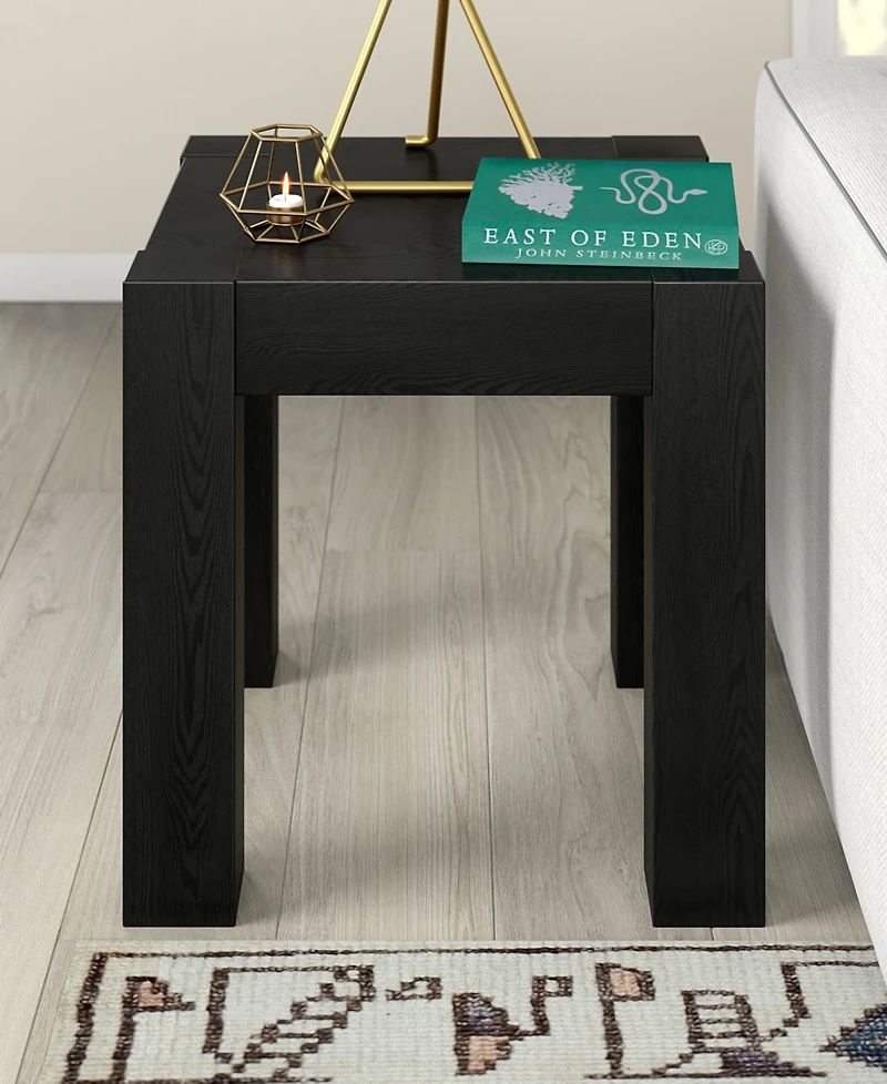 Hudson & Canal 22" Langston Wide Square Side Table