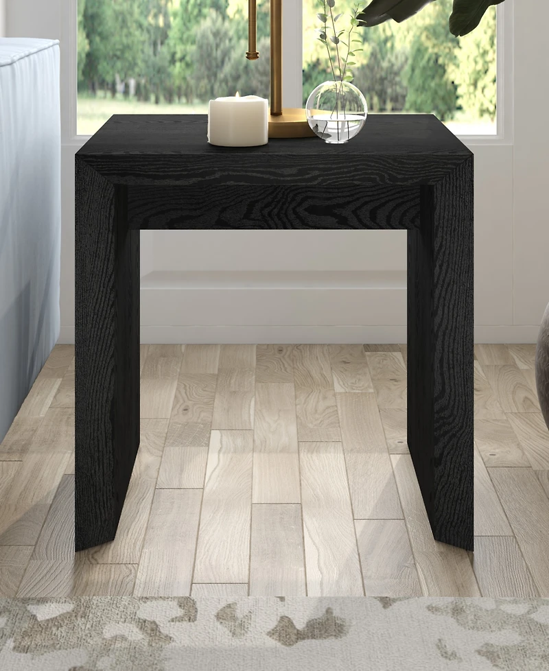 Hudson & Canal 22" Oswin Wide Rectangular Side Table