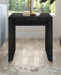 Hudson & Canal 22" Oswin Wide Rectangular Side Table