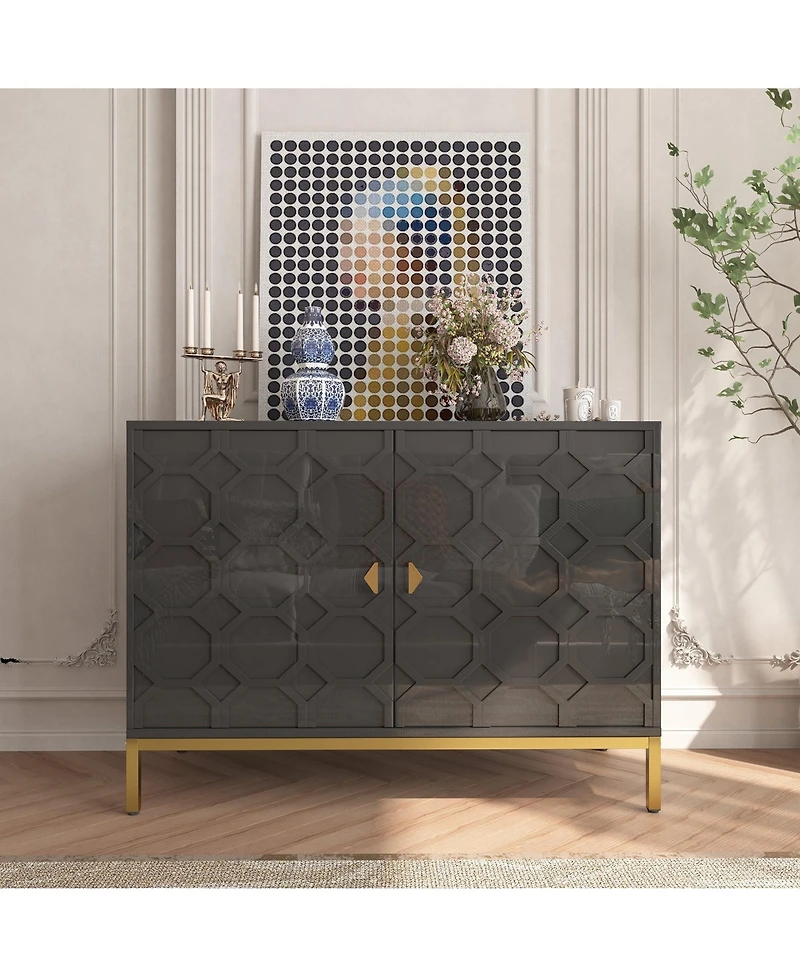 Boyel Living Freestanding Storage Cabinet -Door Accent