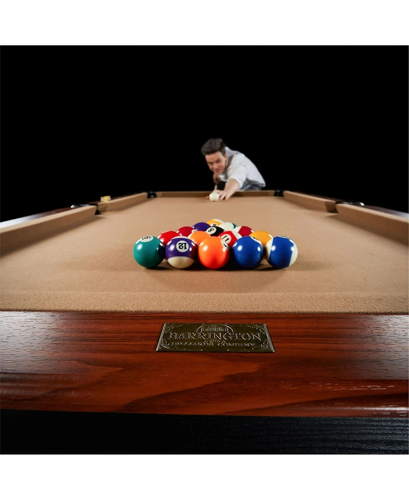 Barrington Billiards 7.5' Belmont Drop Pocket Table w/Pool Ball & Cue Stick Set