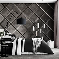 Togas Eden black/white Duvet cover Queen black/white