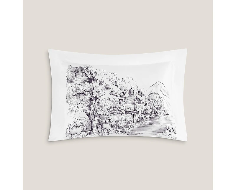 Togas Goranna Sham - Queen purple-white