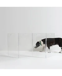 Hiddin Low Pet Gate Zig Zag Options 4 panel