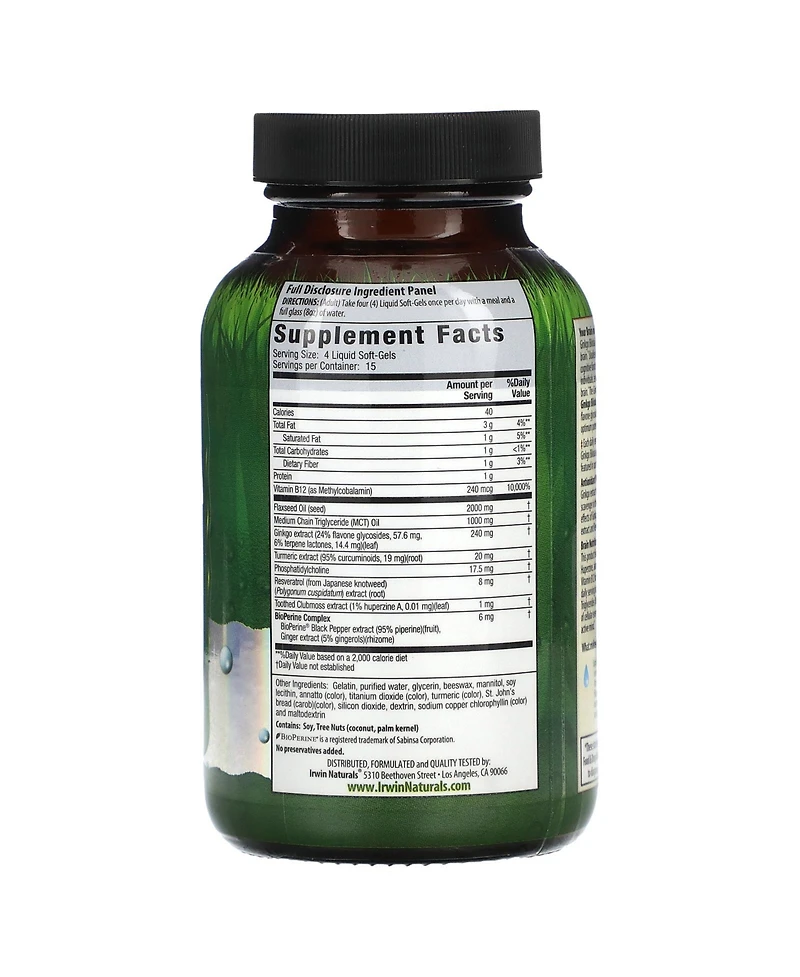 Irwin Naturals Ginkgo Biloba Double-Potency