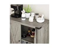 gaomon Buffet Cabinet Farmhouse Storage Cabinet with Doors and Shelves