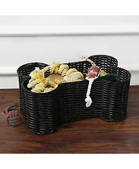 Park Life Designs Loxley Collection Bone Shapped Pet Storage Basket