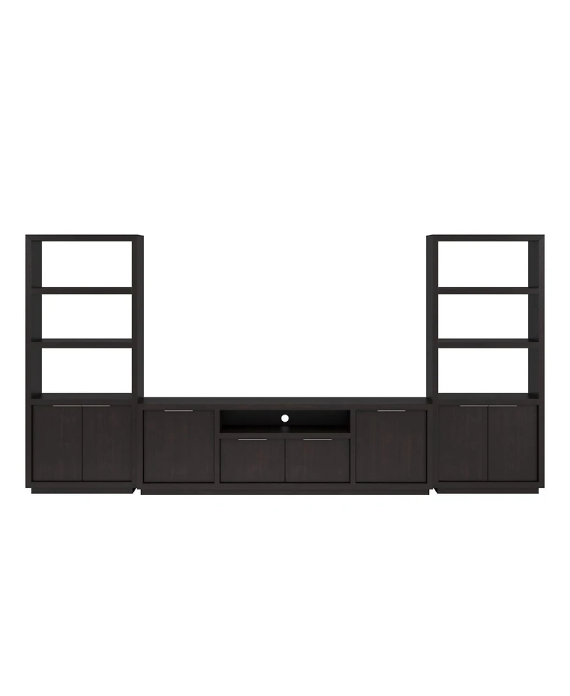 Furniture Tivie 84" Media 3 Pc Console Set