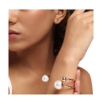 Sohi Women's Snowball Open Bangle Bracelet