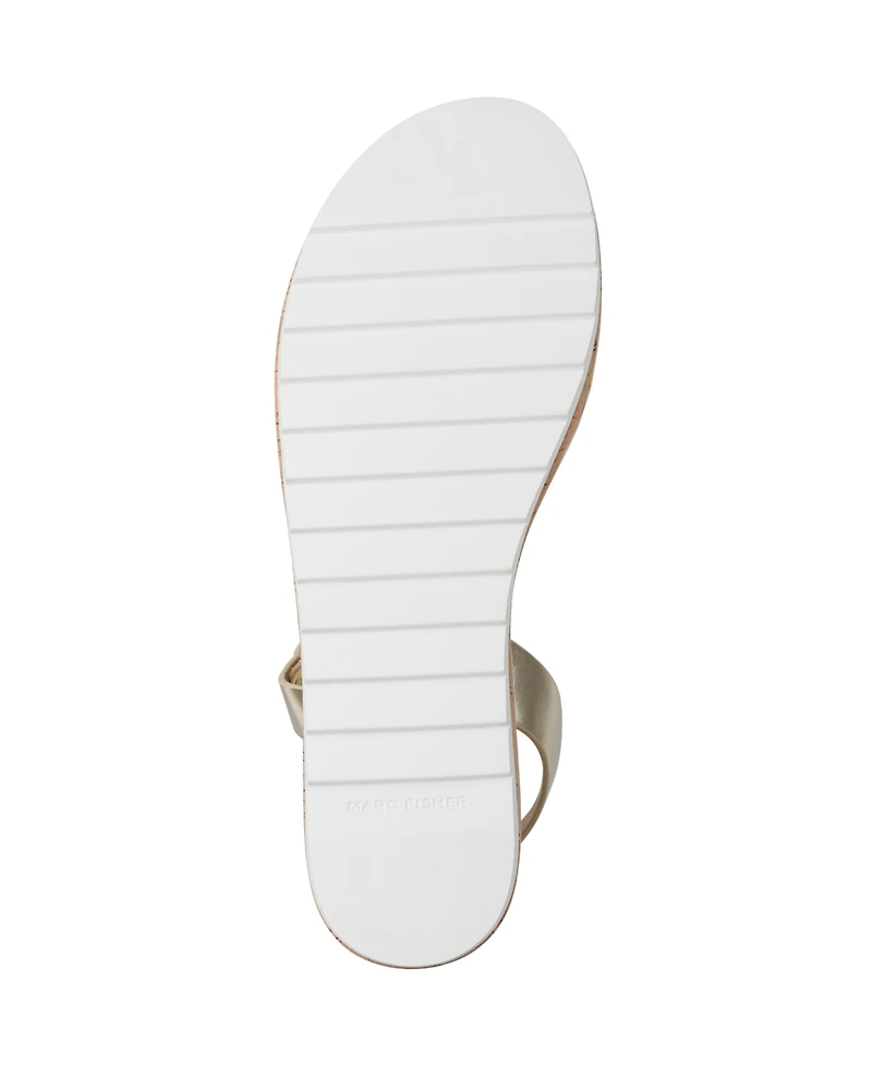 Marc Fisher Women's Gabrey Asymmetrical Strap Platform Sandals