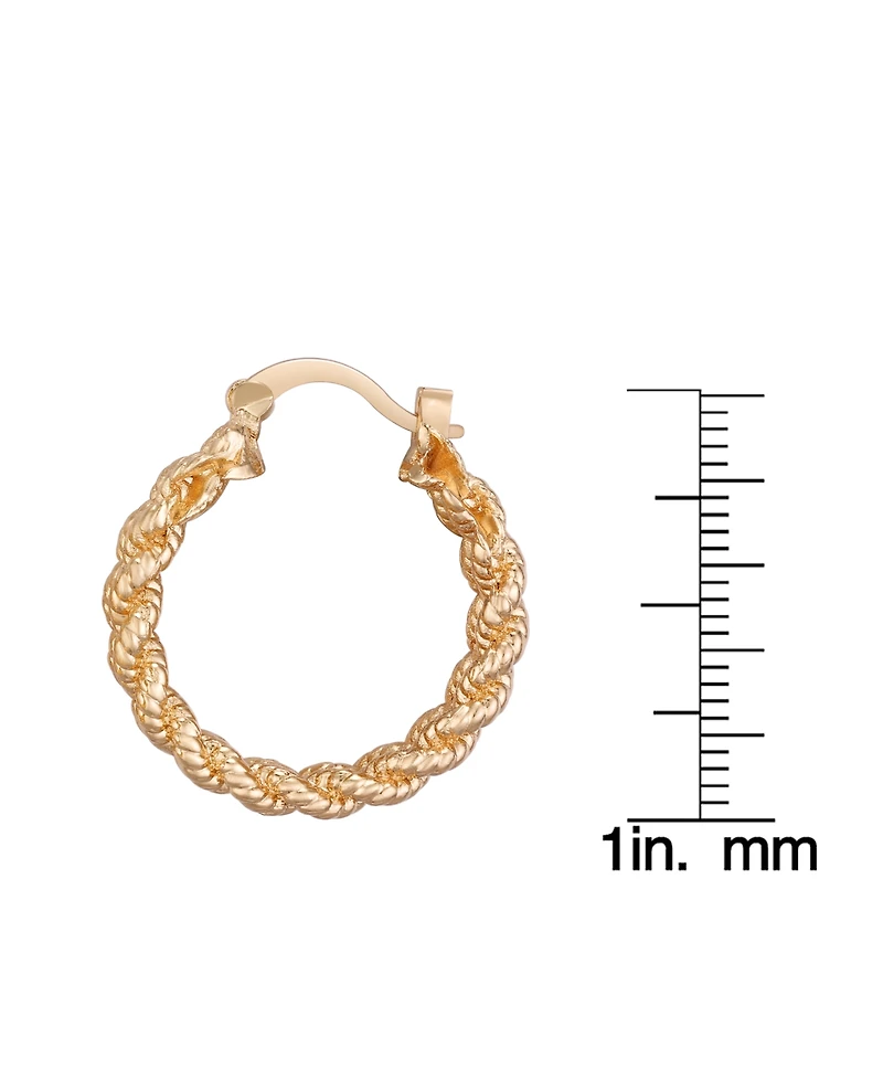 Macy's Rope Edge Hoop Earrings