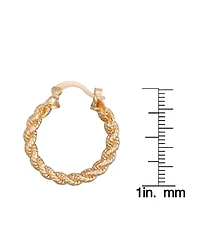 Macy's Rope Edge Hoop Earrings