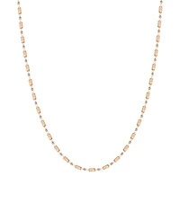 Macy's Gold-Plated Beige Crystal Long Necklace